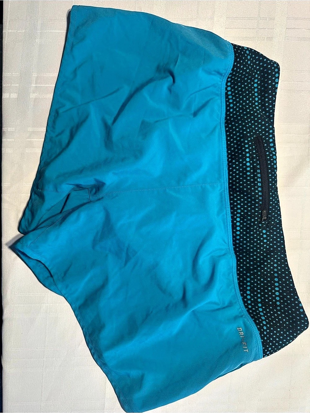 Nike Dri-FIT running shorts Athletic Shorts Teal Blue & Black Size Medium